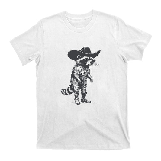 Vintage Cowboy Racoon Retro 90s T-Shirts