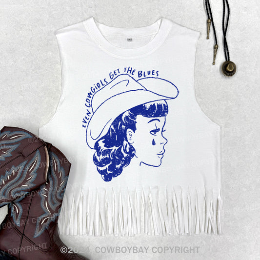 Even Cowgirls Get The Blues Fringe Tank