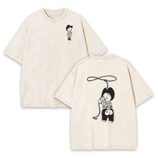 Kewpie Cowgirl&Kewpie Cowboy Garment-dye Tees