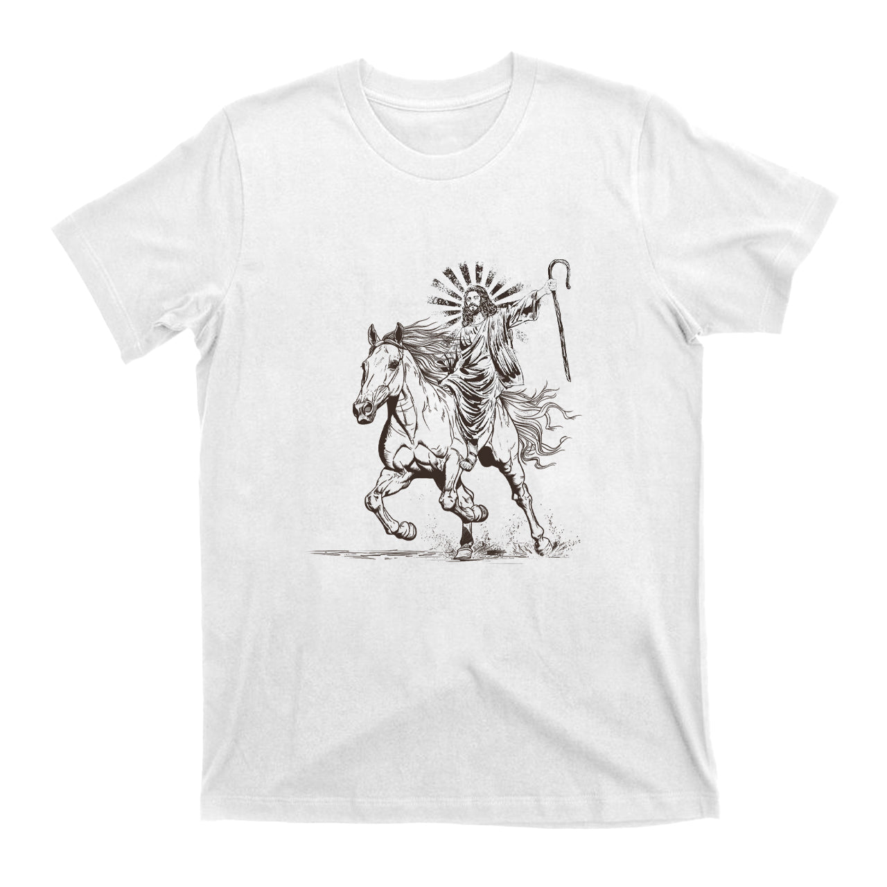 Jesus Riding Horse T-Shirts