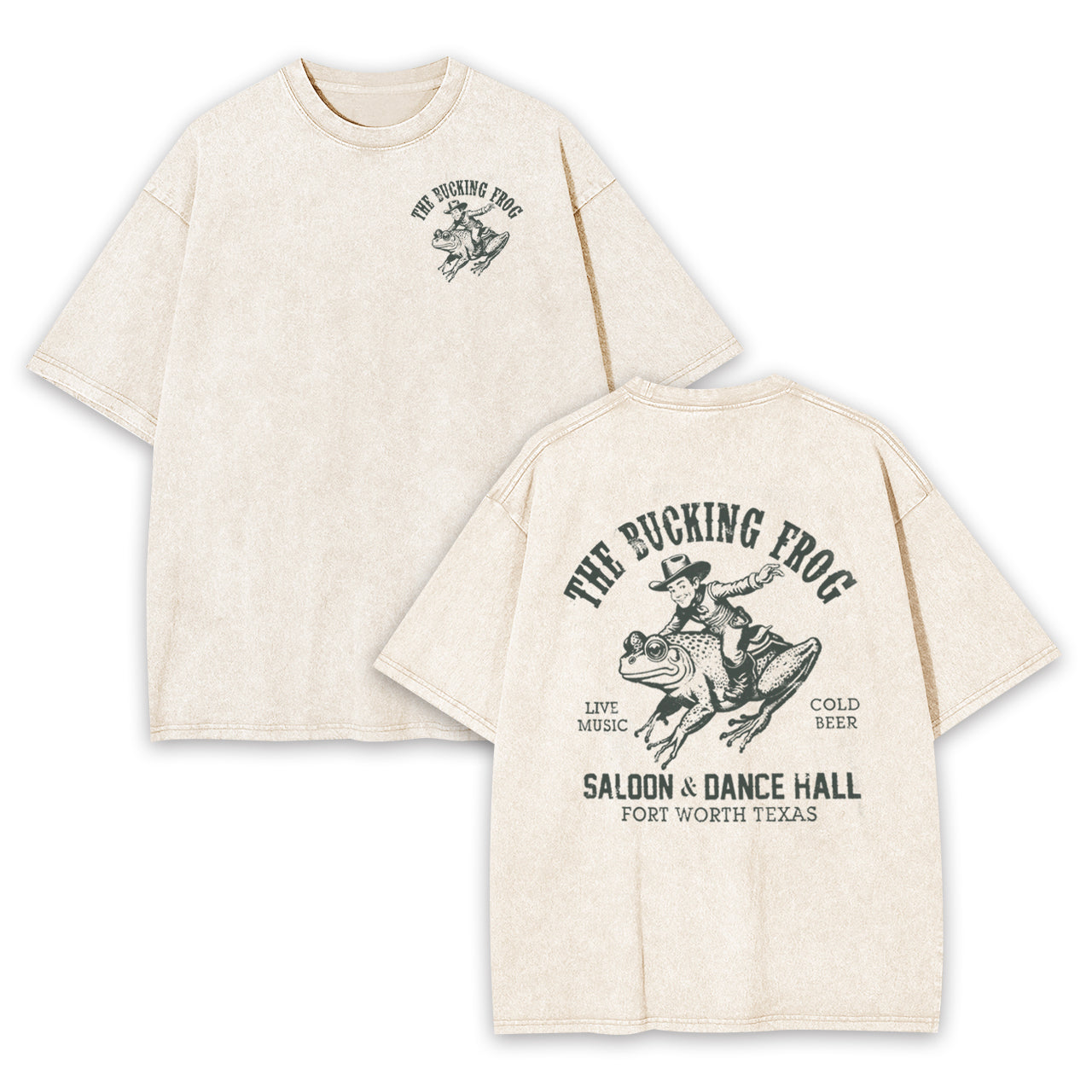 The Bucking Frog Garment-dye Tees