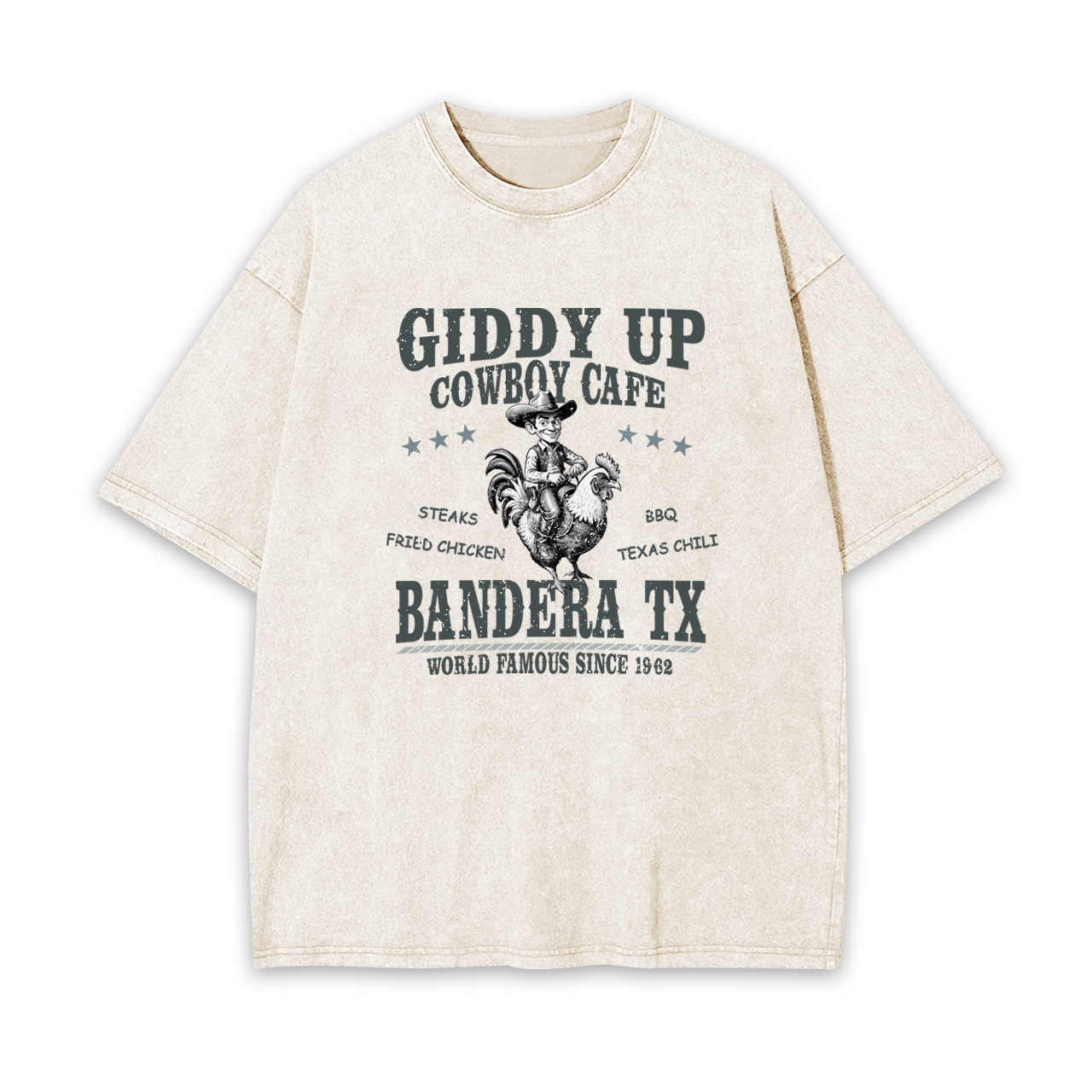 Giddy Up Cowboy Cafe Garment-dye Tees