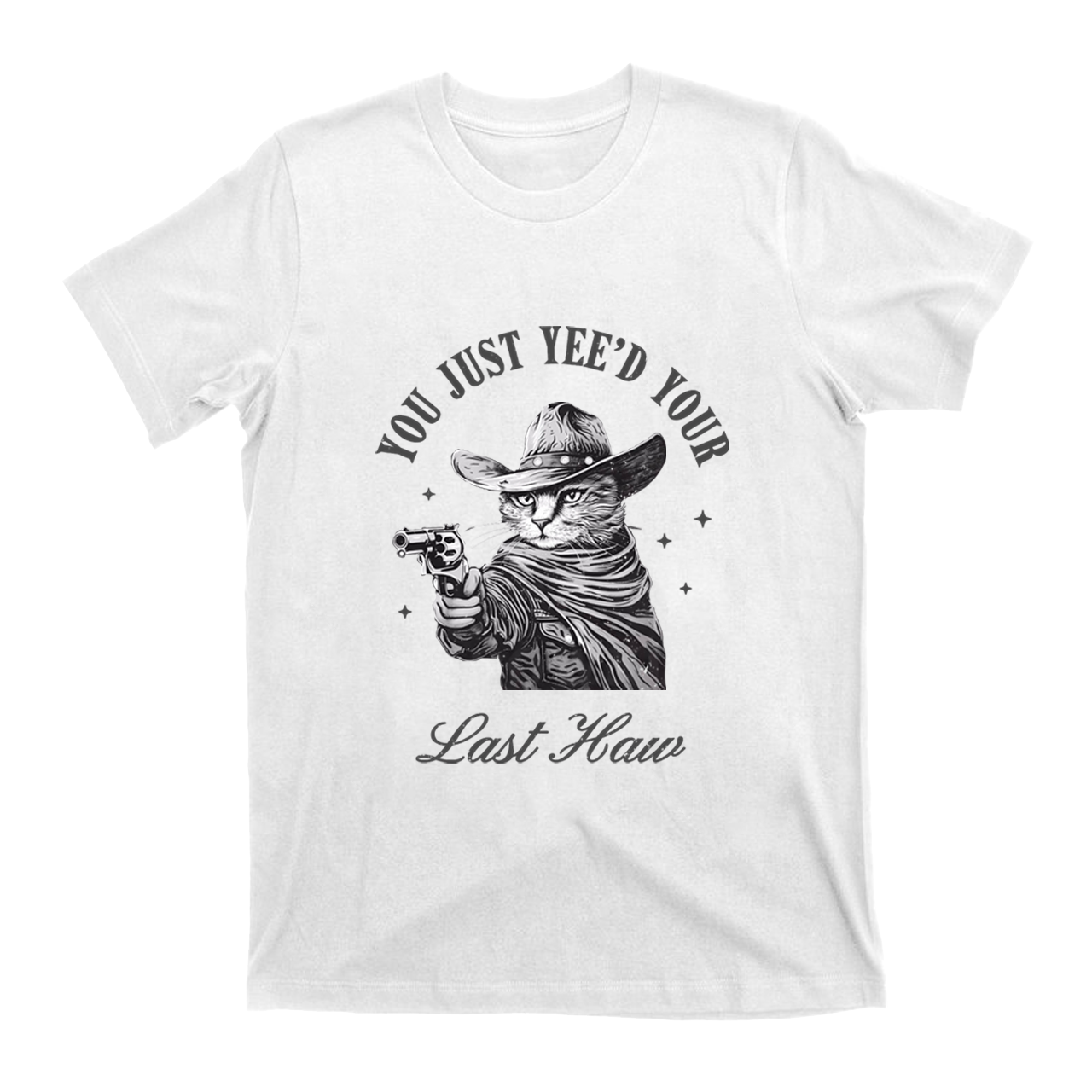 Western Cowboy Cats Love To Shoot T-Shirts