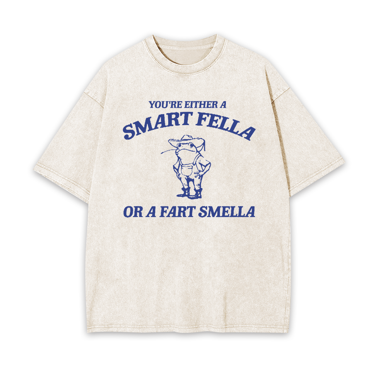 Are You A Smart Fella Or Fart Smella Garment-dye Tees