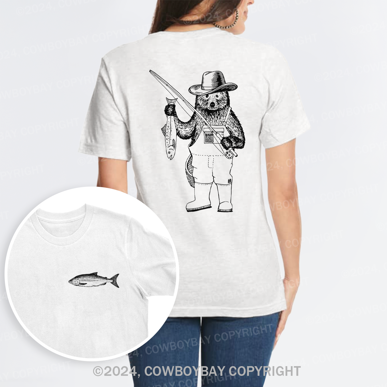 Fishing Bear T-Shirts