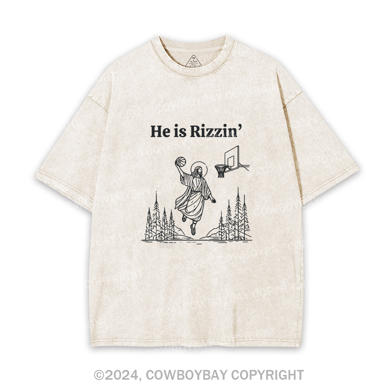 He is Rizzin' Garment-dye Tees