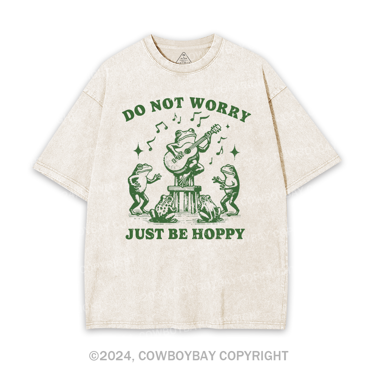 Do Not Worry Just Be Hoppy Garment-dye Tees