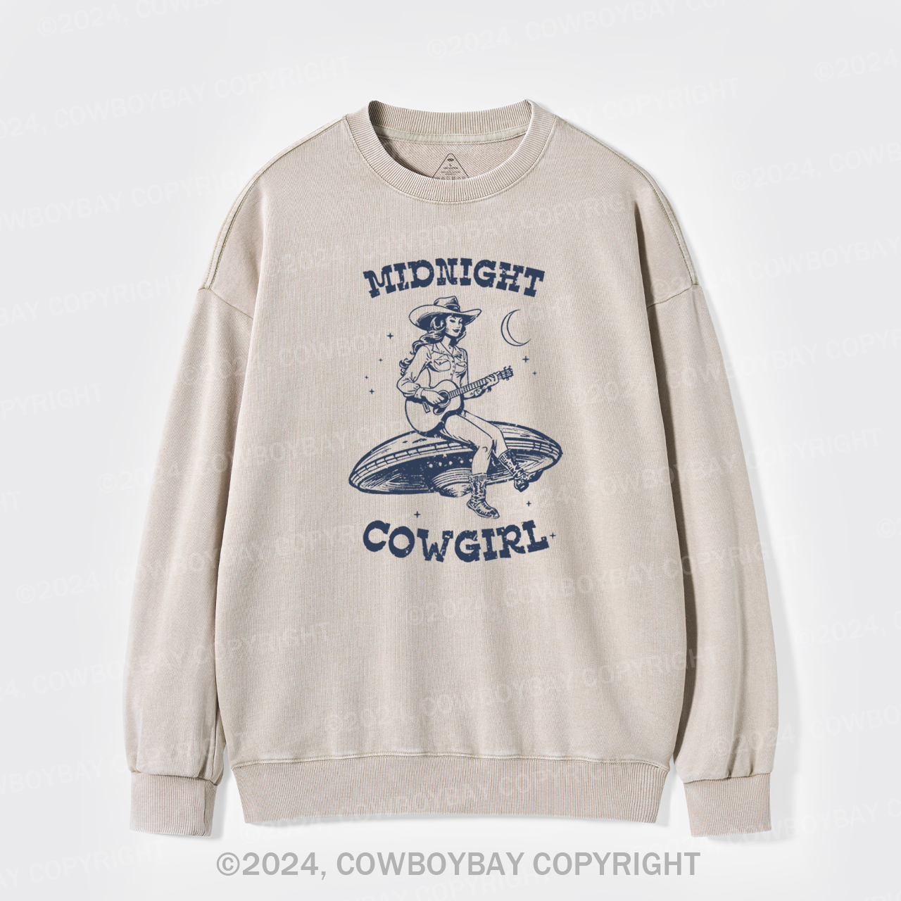 Midnight Cowgirl Washed Sweatshirts