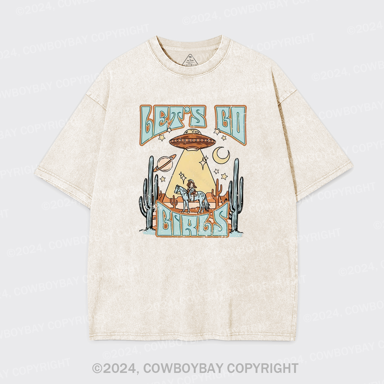 Cowgirls And Flying Saucers Garment-dye Tees