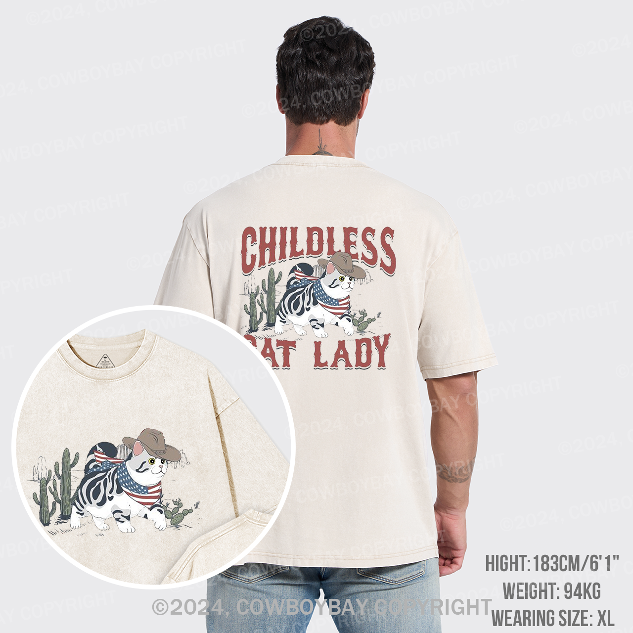 Childless Cat Lady Garment-dye Tees