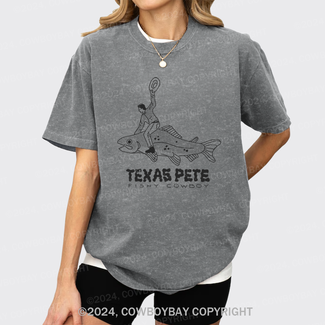 Texas Pete Cowboy  Garment-dye Tees