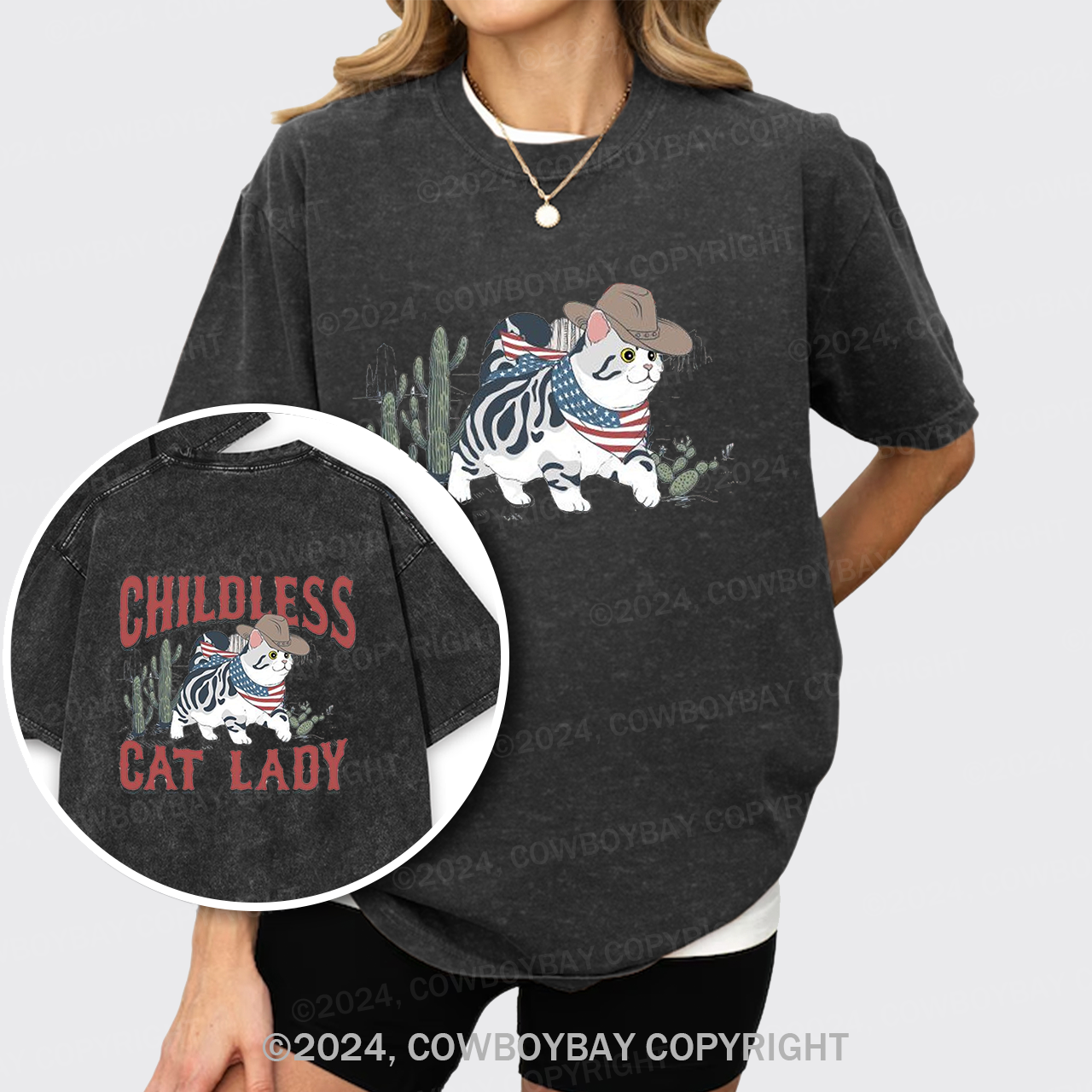 Childless Cat Lady Garment-dye Tees