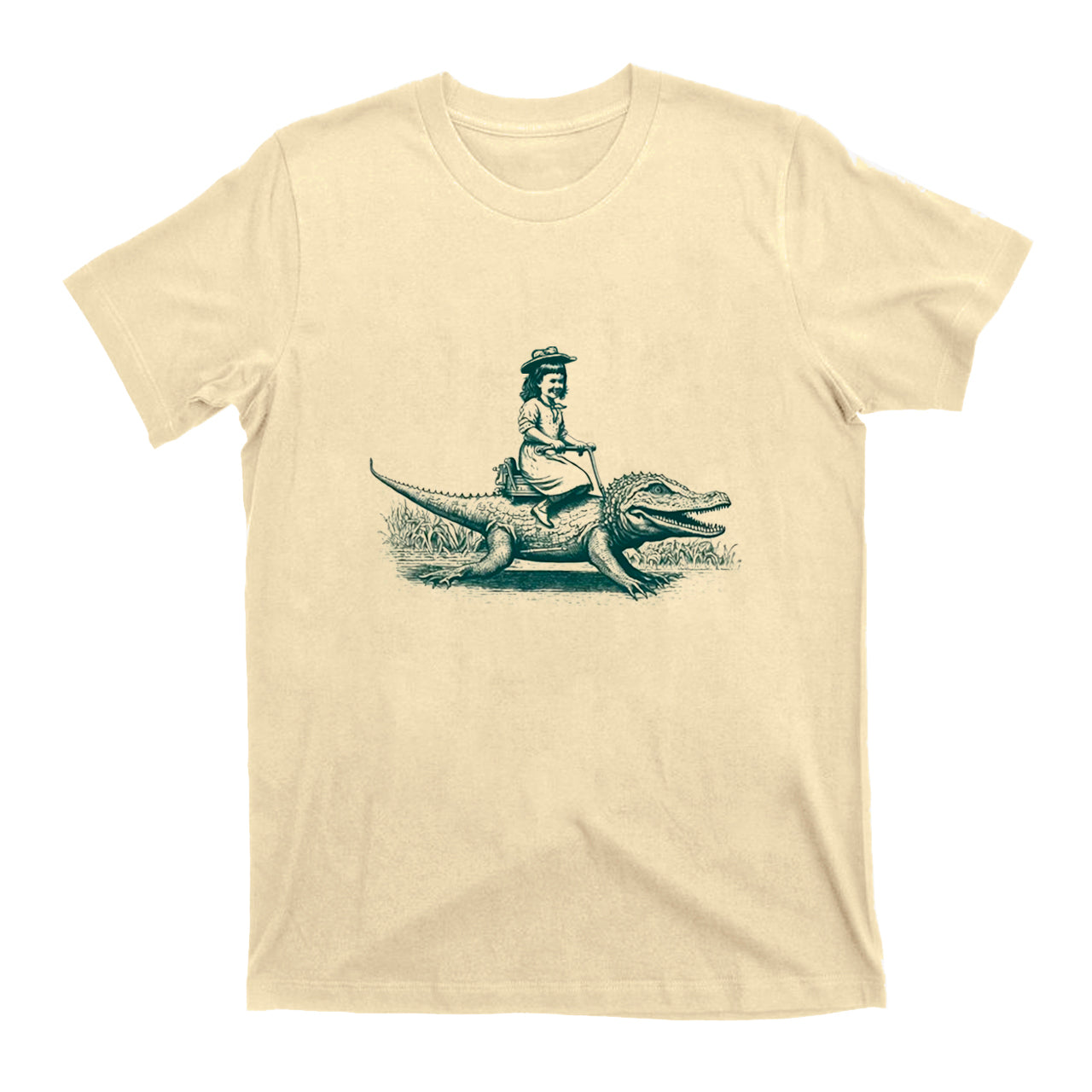 Girl Riding an Alligator T-Shirts