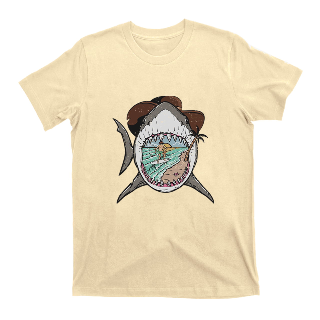 Surfing Shark Cowboy T-Shirts