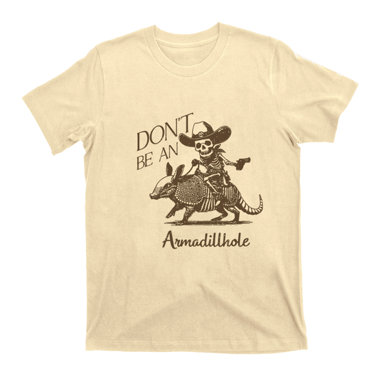 Cowboy Skeleton Armadillo T-Shirts