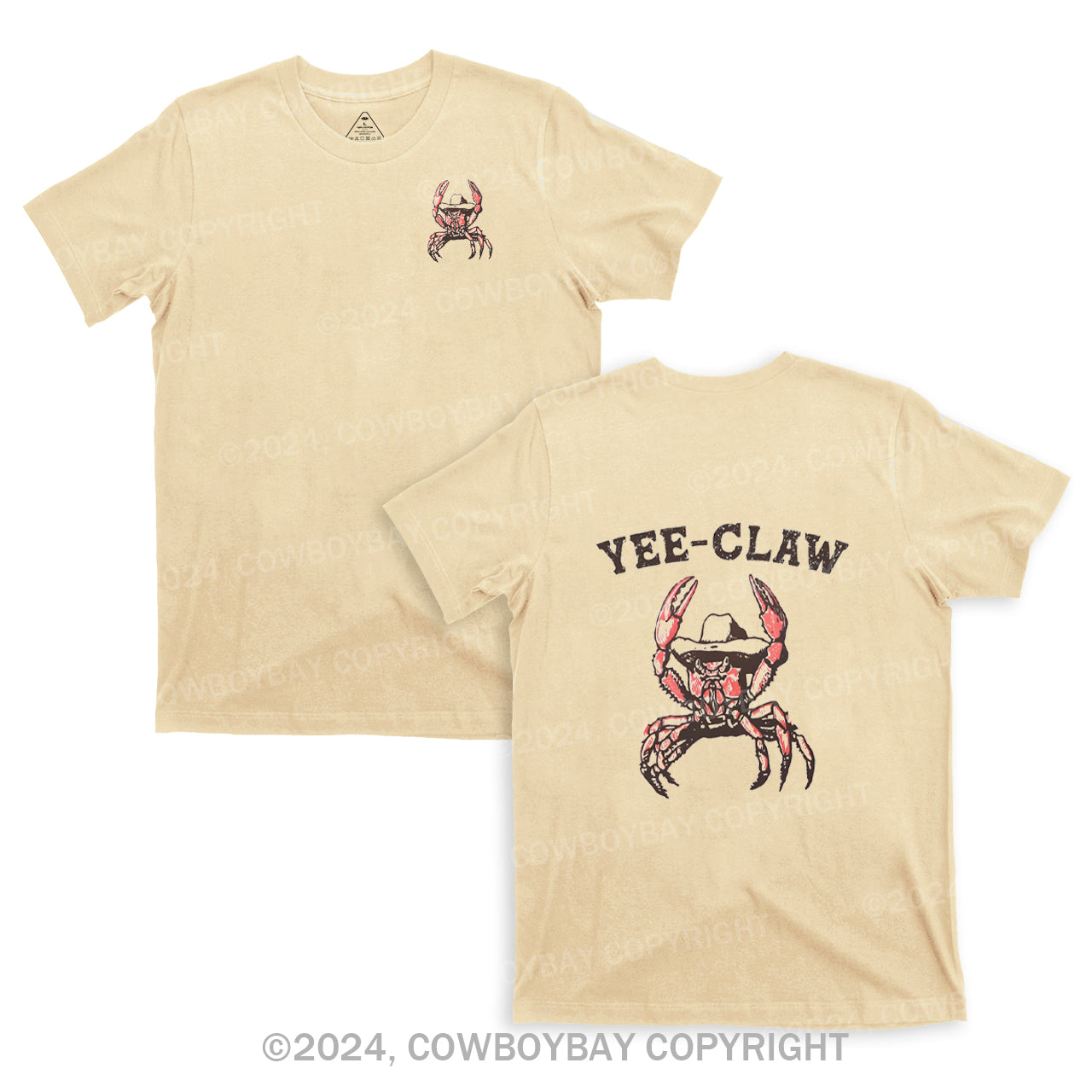 Yee Claw Yee Haw Crab T-Shirts