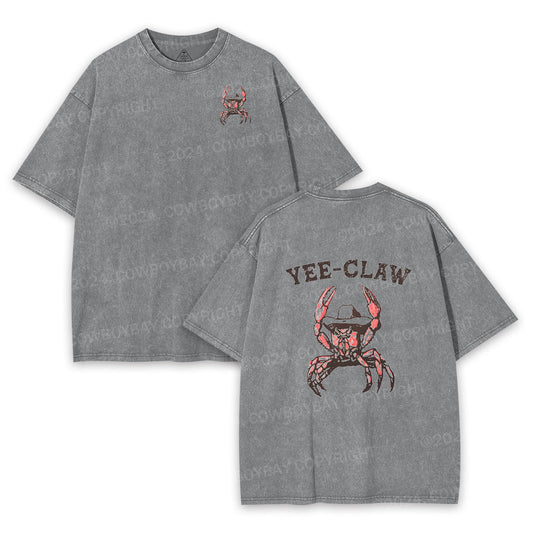 Yee Claw Yee Haw Crab Garment-dye Tees