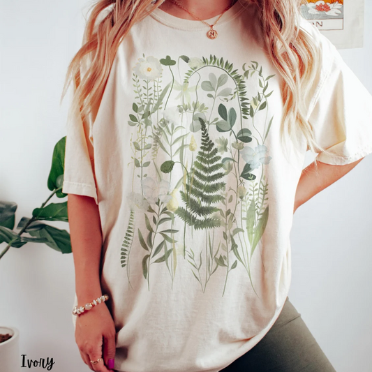 Botanical Cottagecore Comfort Colors T-shirt