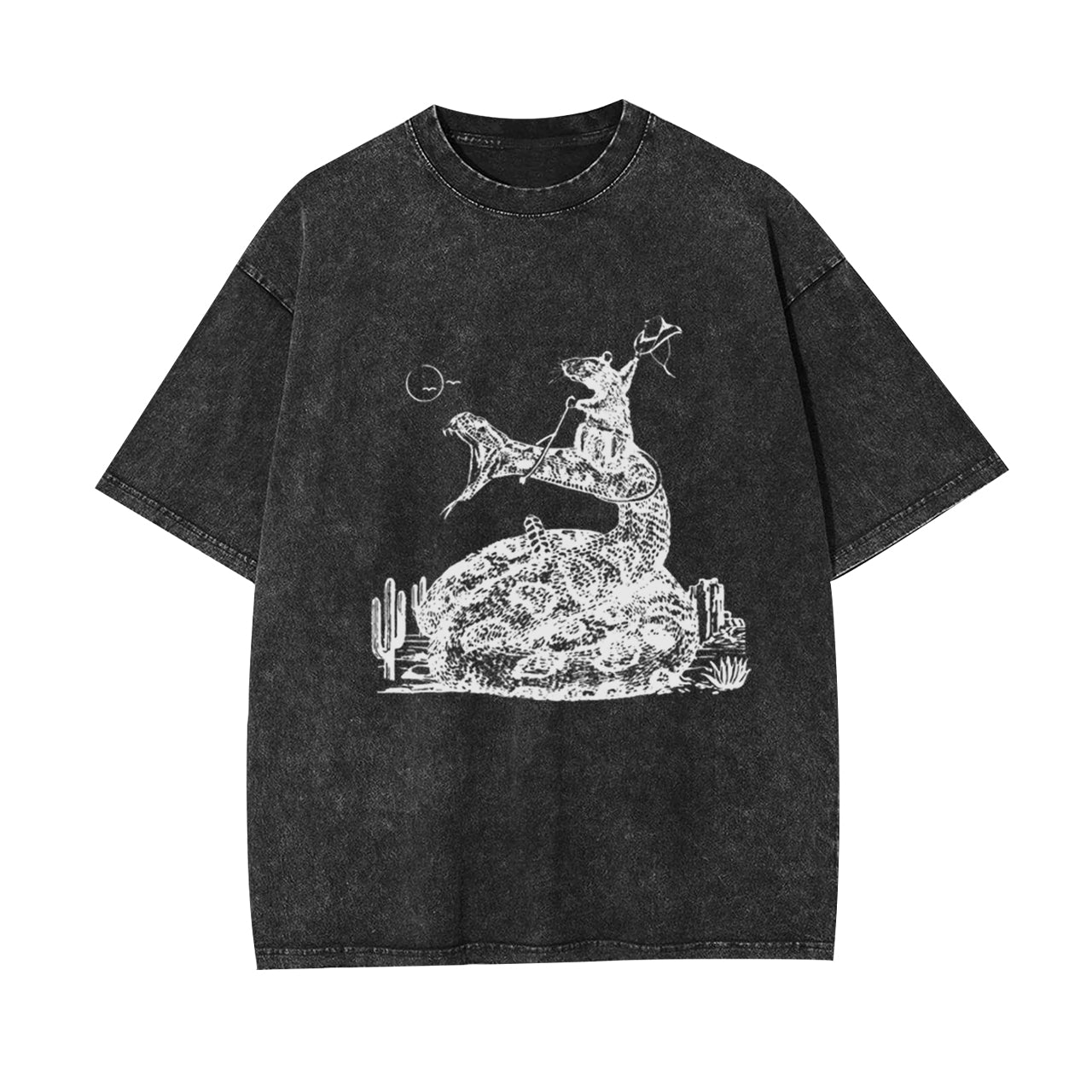 Funny Cowboy Mouse Garment-dye Tees