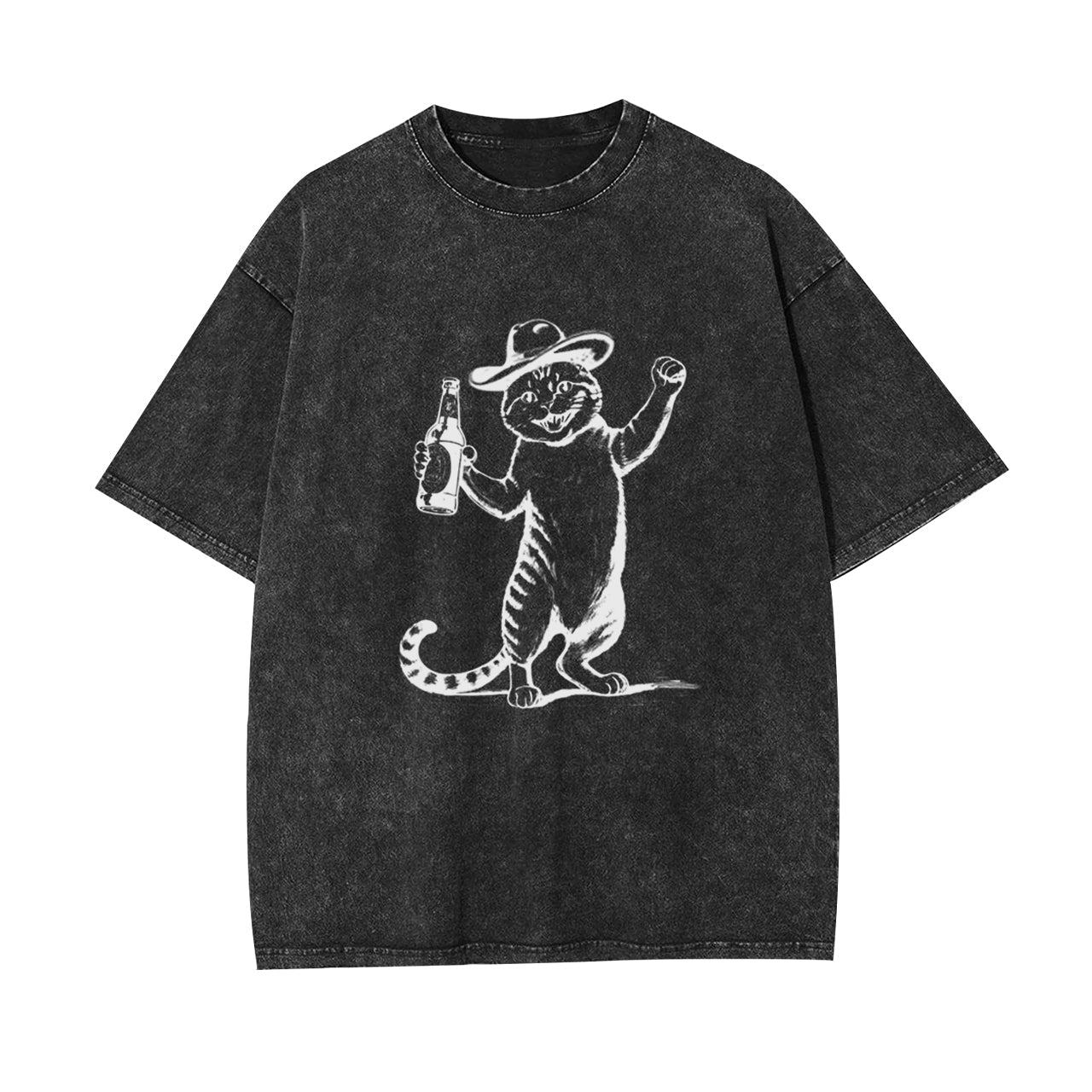 For Beer Cat Garment-dye Tees