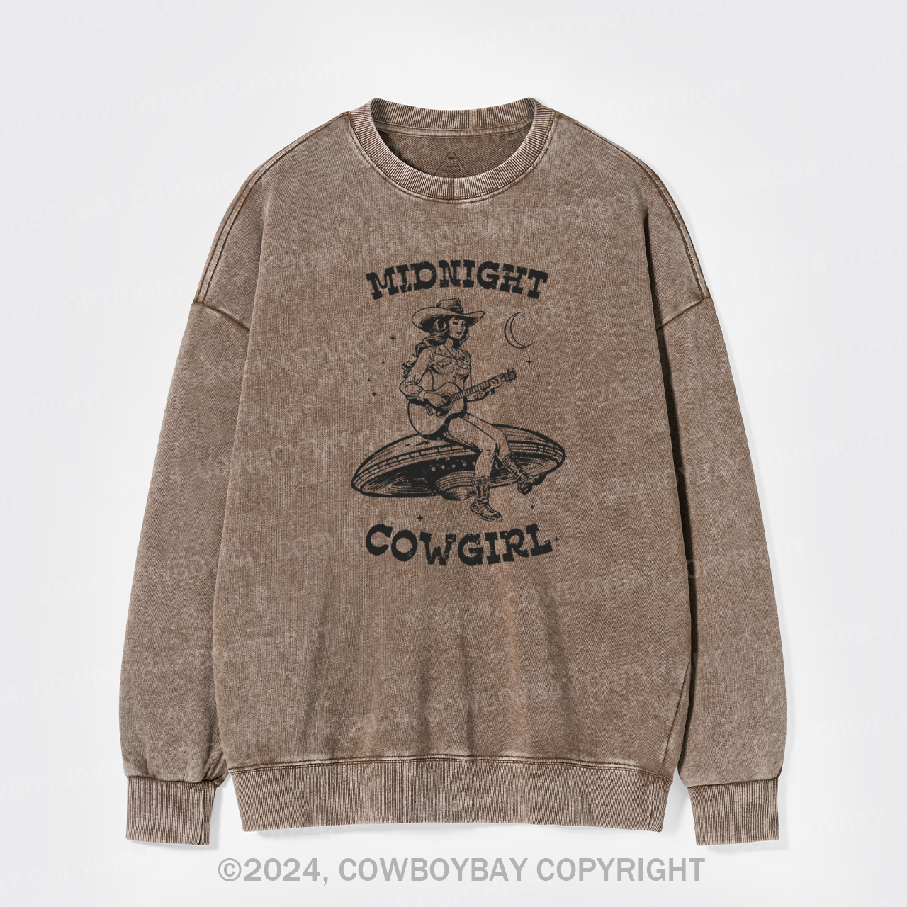 Midnight Cowgirl Washed Sweatshirts