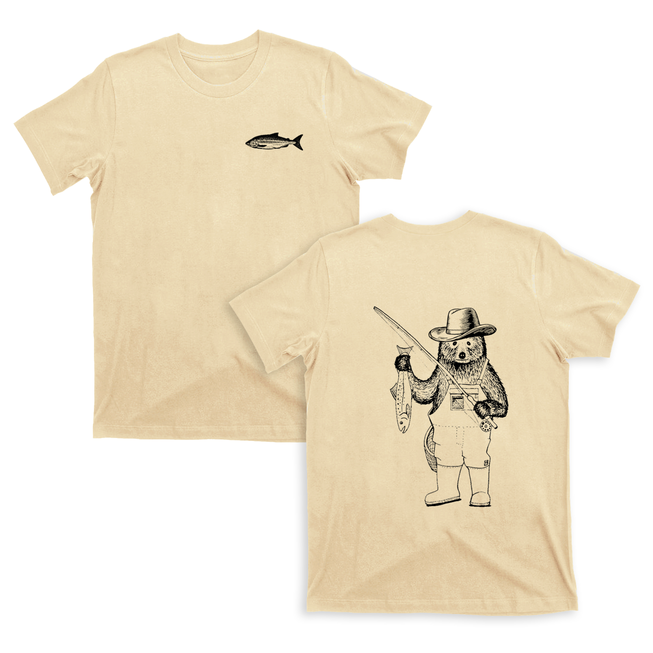 Fishing Bear T-Shirts