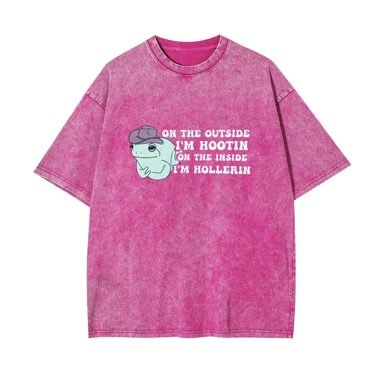 On The Inside I'm Hollerin Garment-dye Tees