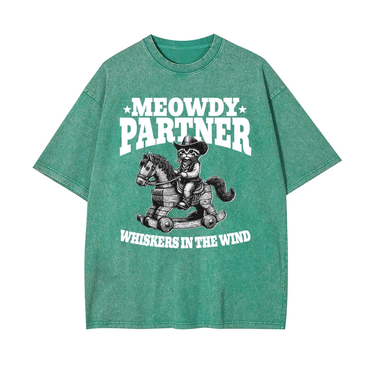 Meowdy Partner Cowboy Cat Garment-dye Tees