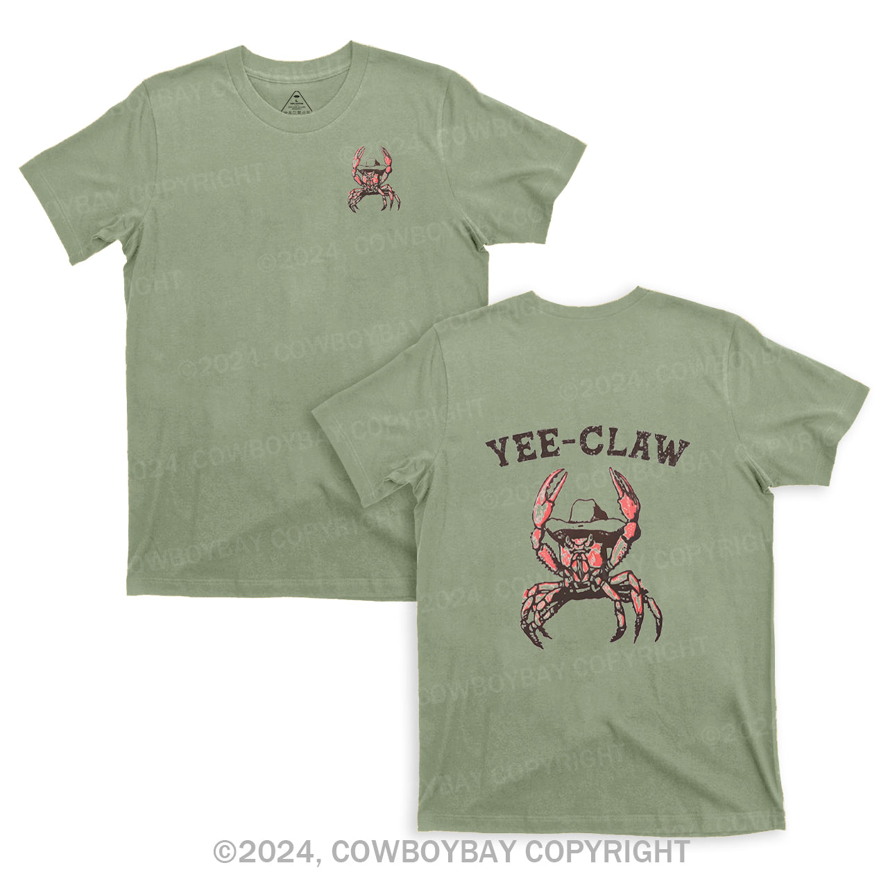 Yee Claw Yee Haw Crab T-Shirts