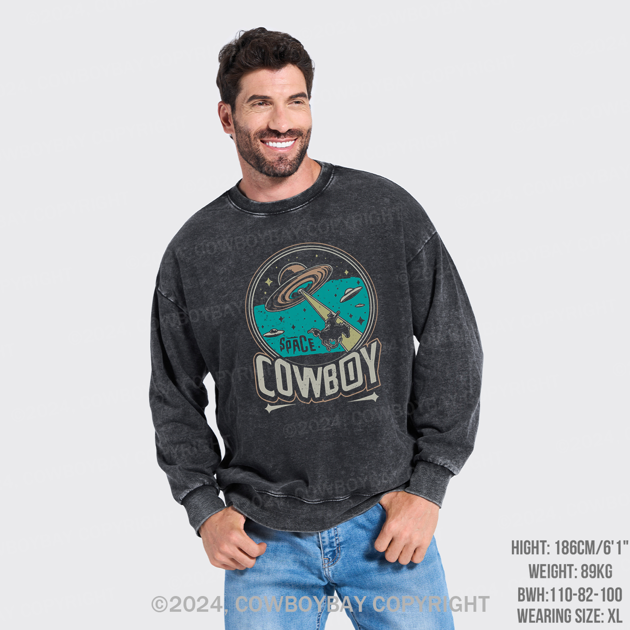 Space Cowboy Washed Sweatshirts