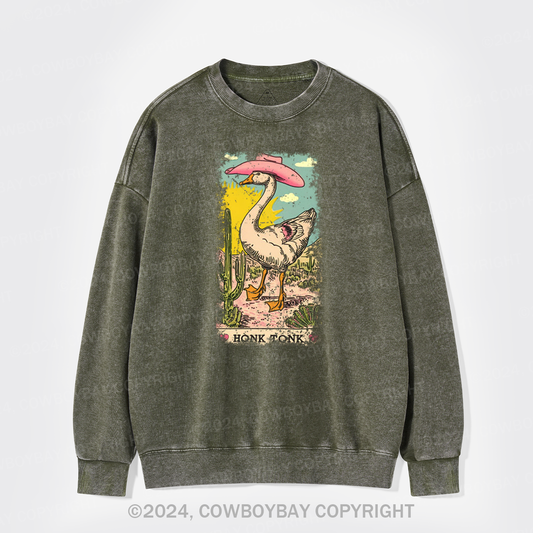 Honk Tonk Goose Tarot Washed Sweatshirts