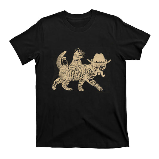 Crazy Cute Cowboy Cat T-Shirts