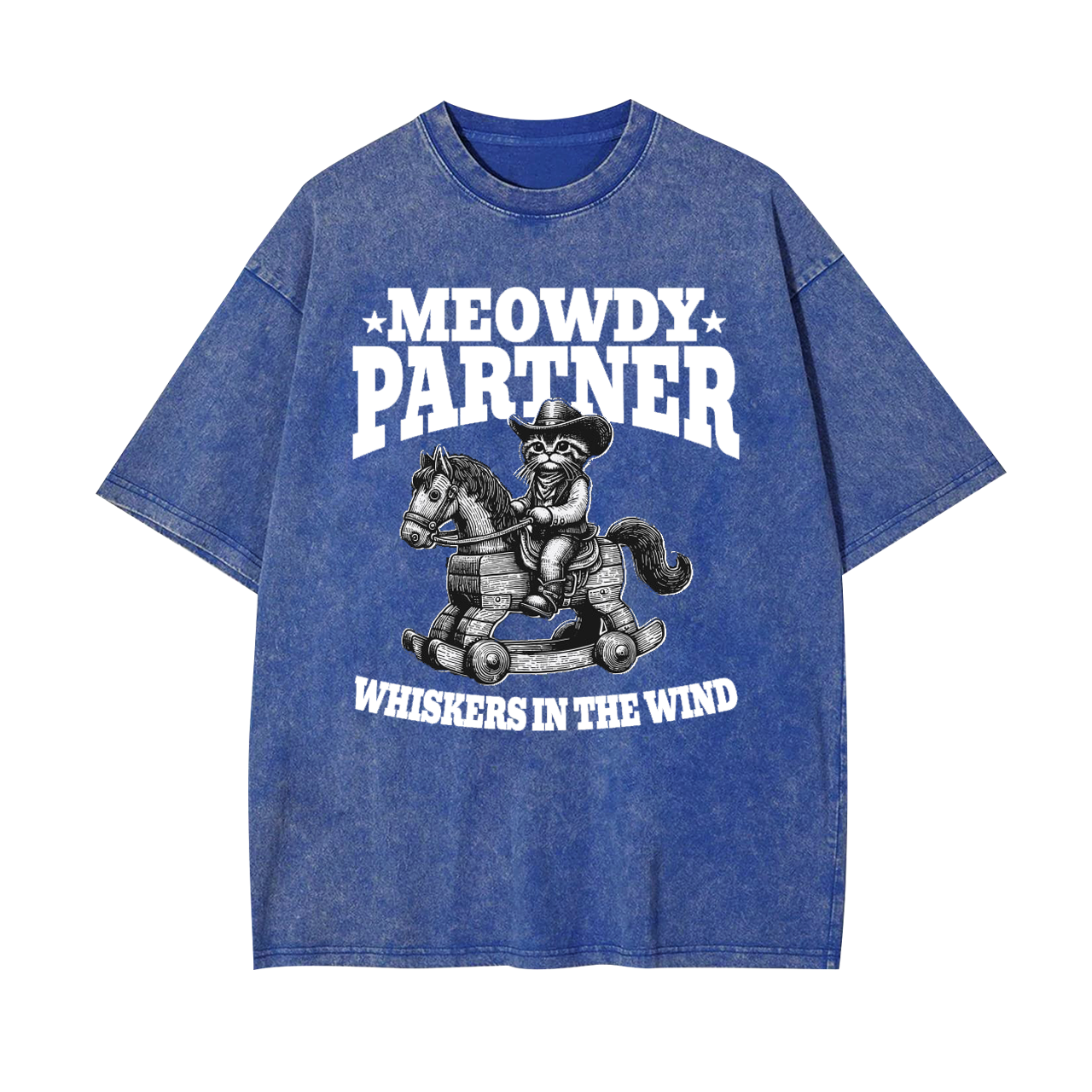 Meowdy Partner Cowboy Cat Garment-dye Tees