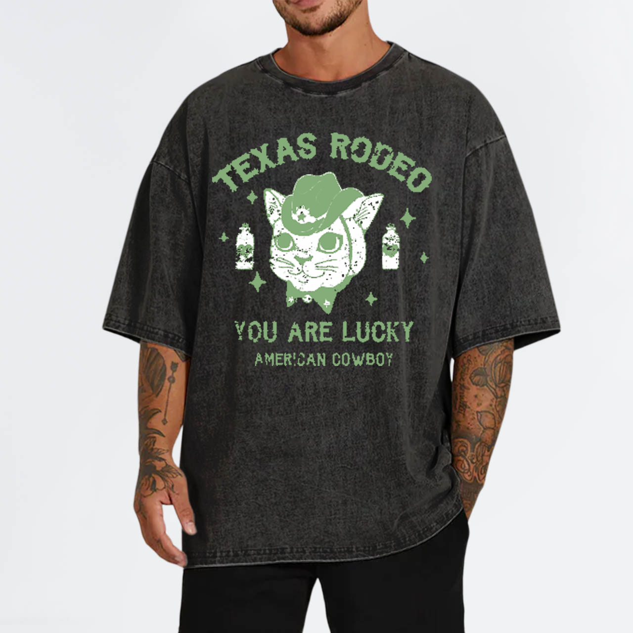 You Are Lucky American Cowboy Garment-dye Tees