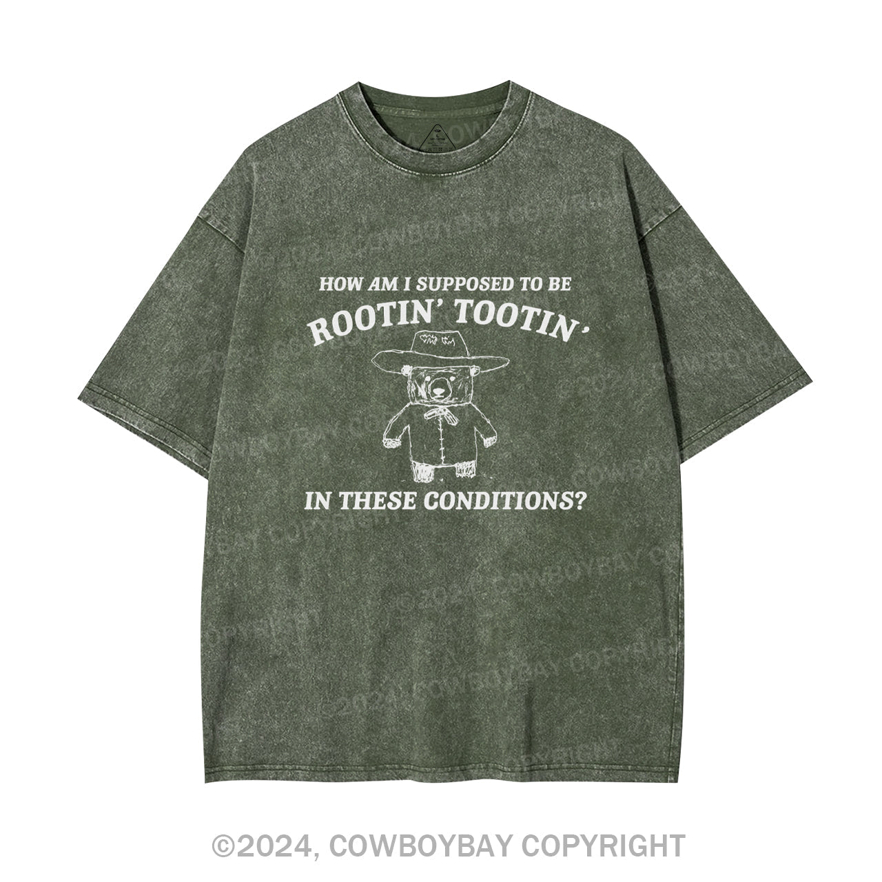 I Can't Root And Toot In These Conditions Garment-dye Tees