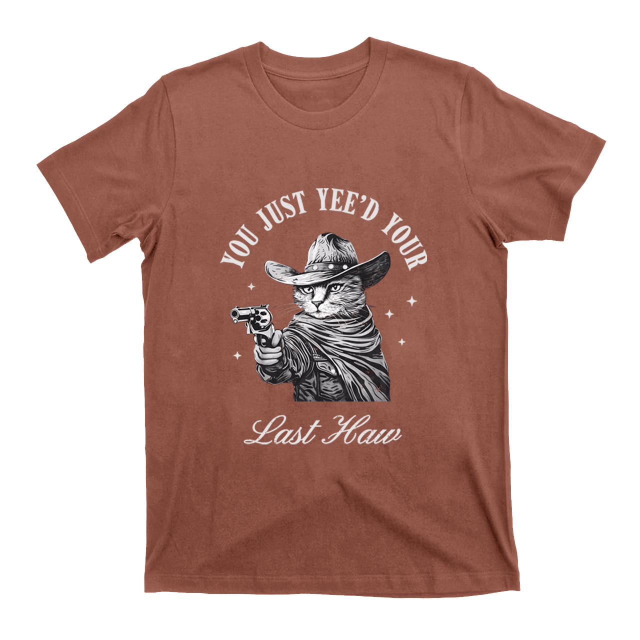 Western Cowboy Cats Love To Shoot T-Shirts