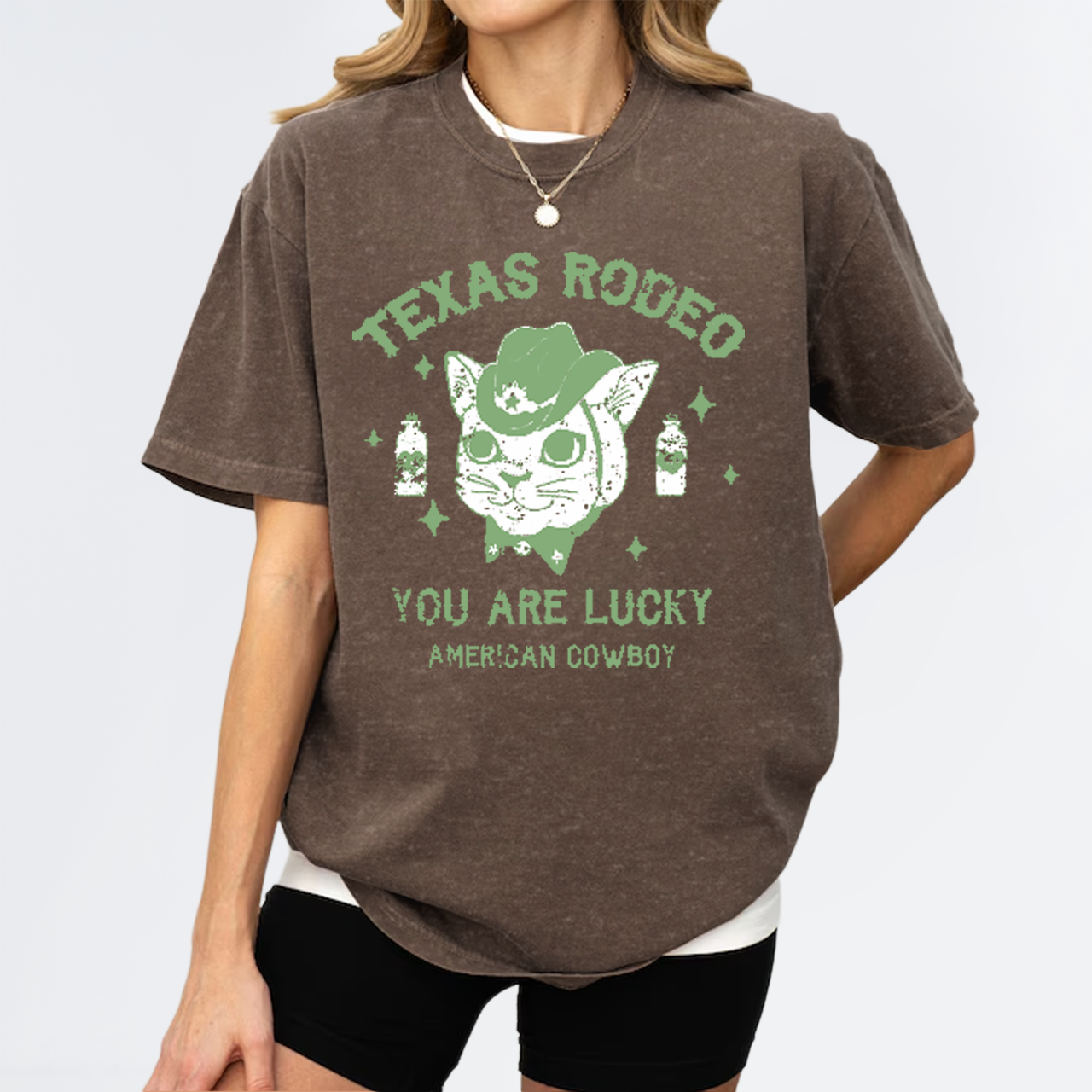 You Are Lucky American Cowboy Garment-dye Tees