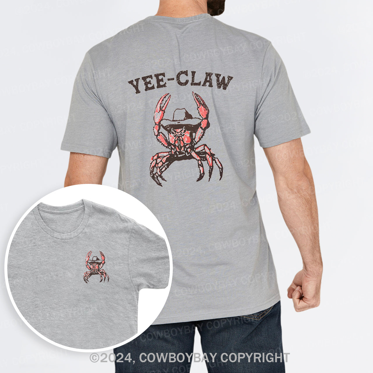 Yee Claw Yee Haw Crab T-Shirts