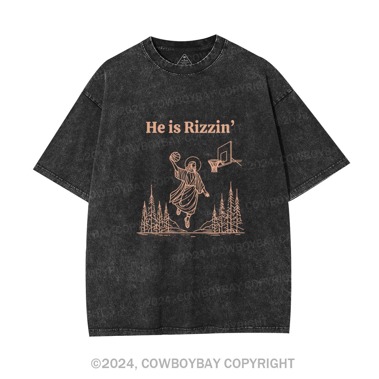 He is Rizzin' Garment-dye Tees