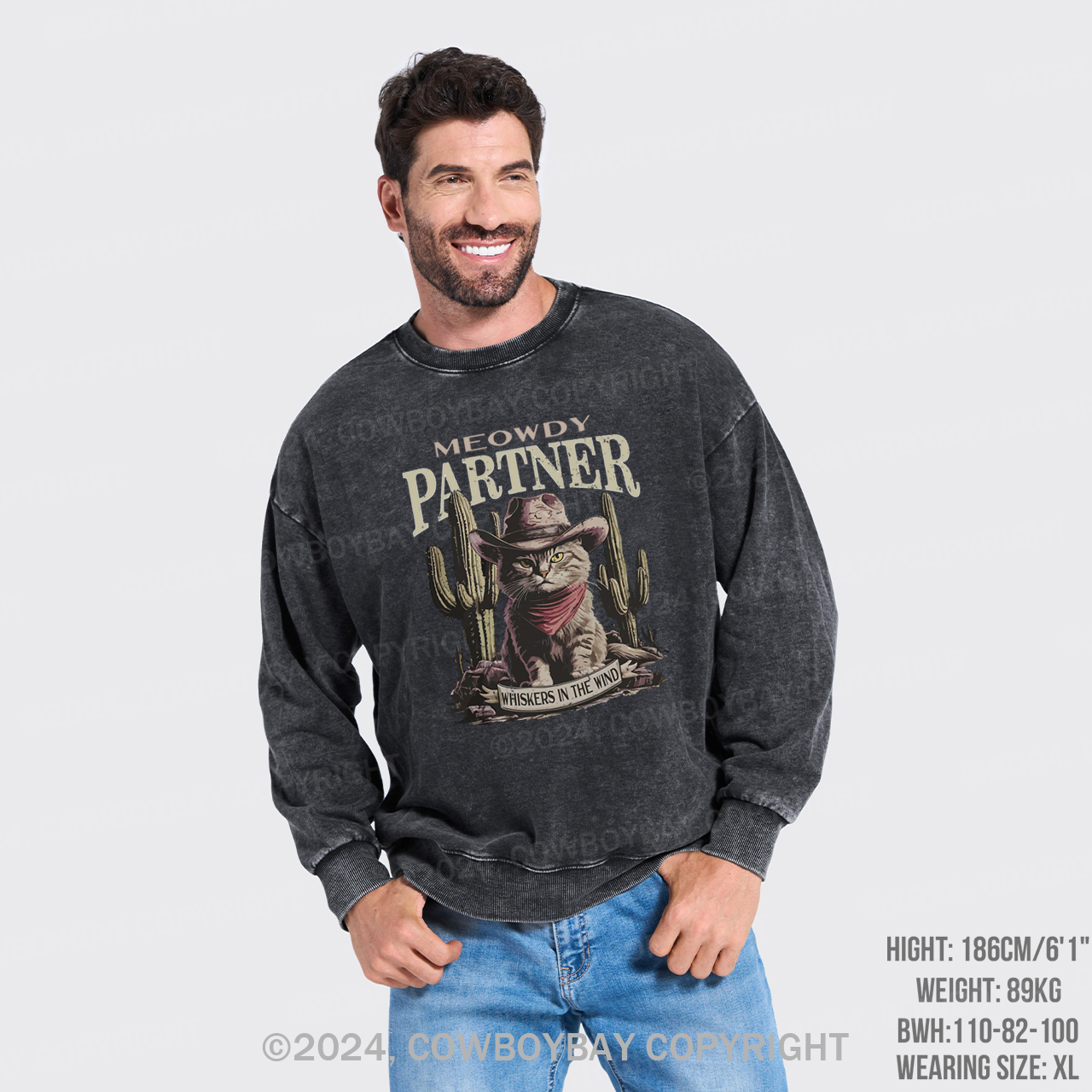 Whiskers In The Wind ashed Sweatshirts