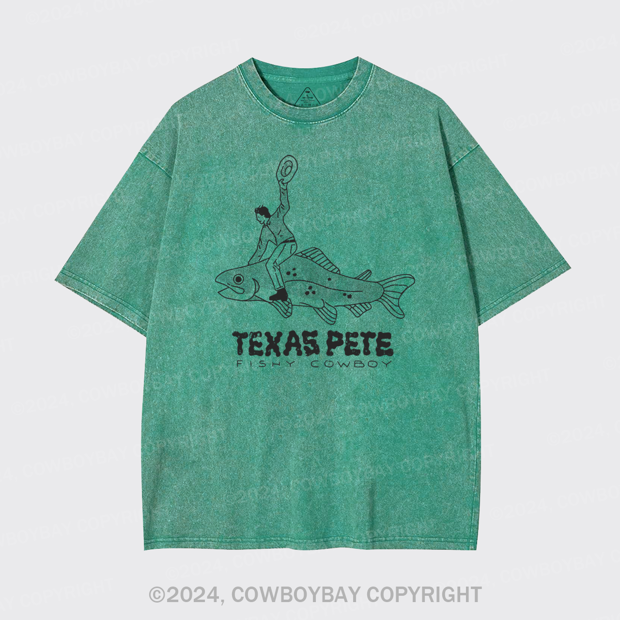 Texas Pete Cowboy  Garment-dye Tees