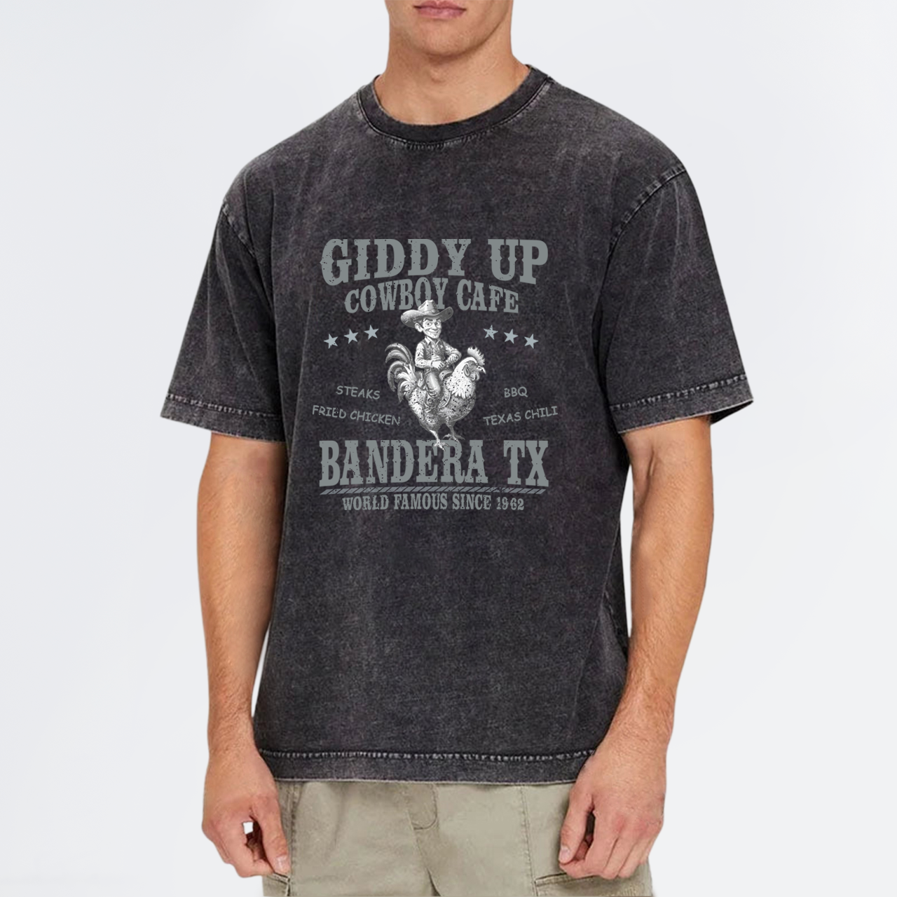 Giddy Up Cowboy Cafe Garment-dye Tees