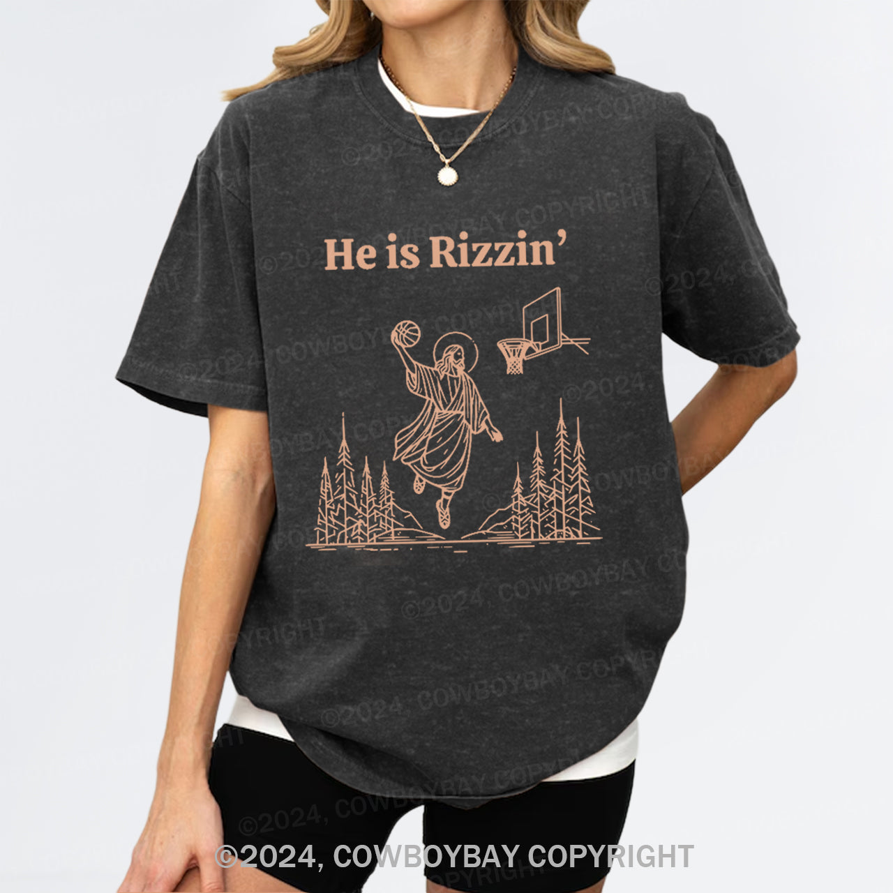 He is Rizzin' Garment-dye Tees