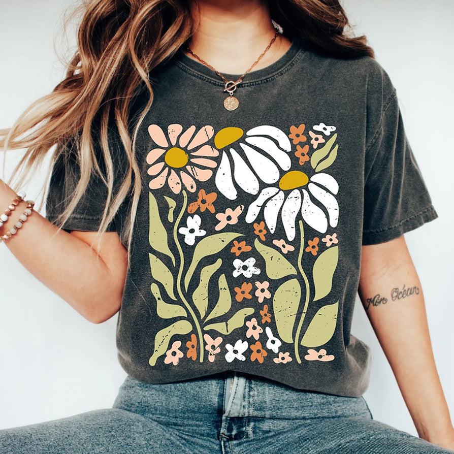 Boho Wildflowers Floral Nature Shirt