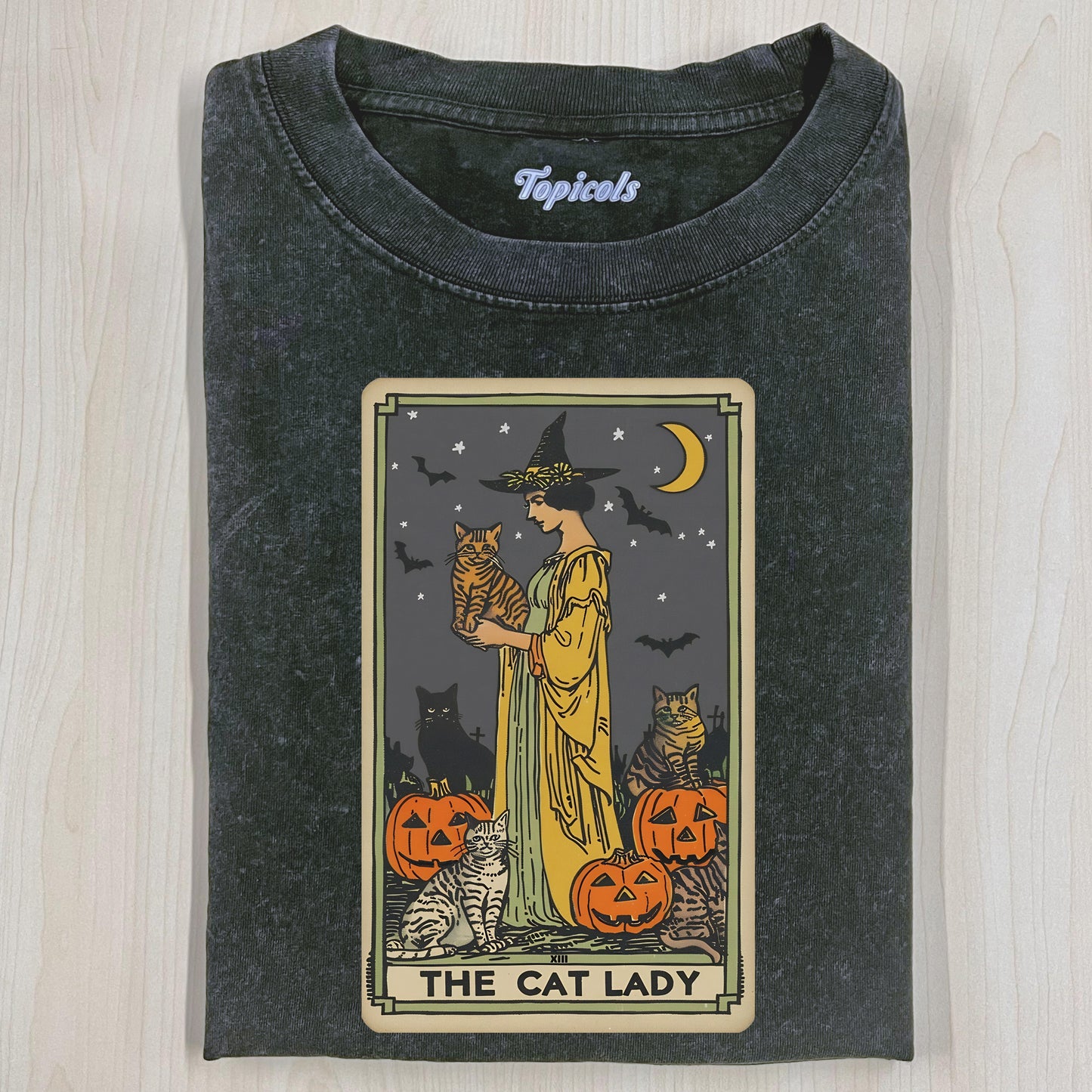 CAT LADY TAROT CARD SHIRT