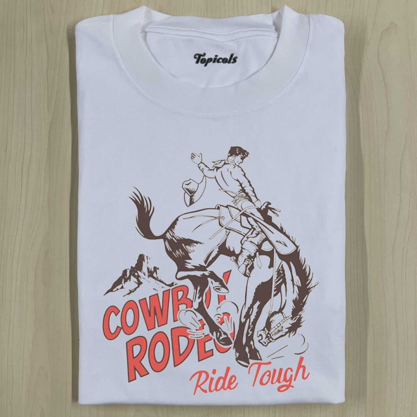 COWBOY RODEO RETRO T-SHIRT