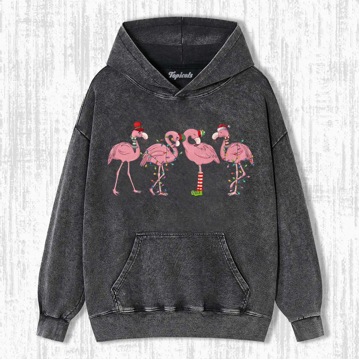 FLAMINGO CHRISTMAS HOODIE