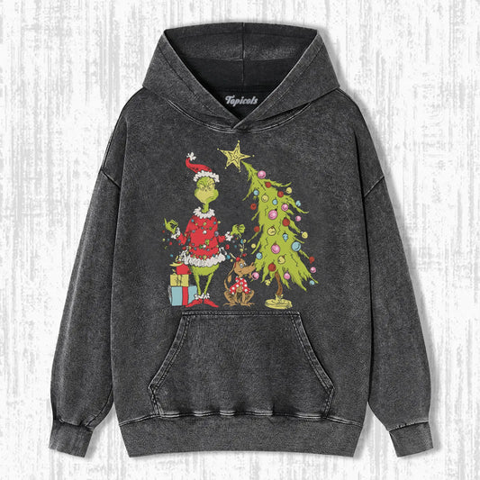 GRINCH CHRISTMAS TREE HOODIE 