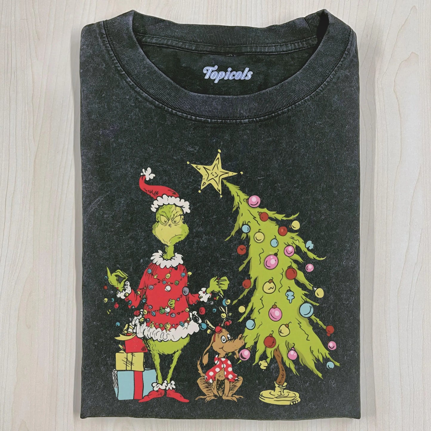 GRINCH CHRISTMAS TREE T-SHIRTS 