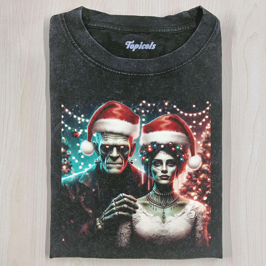 SPOOKY AND BRIGHT CHRISTMAS T-SHIRT